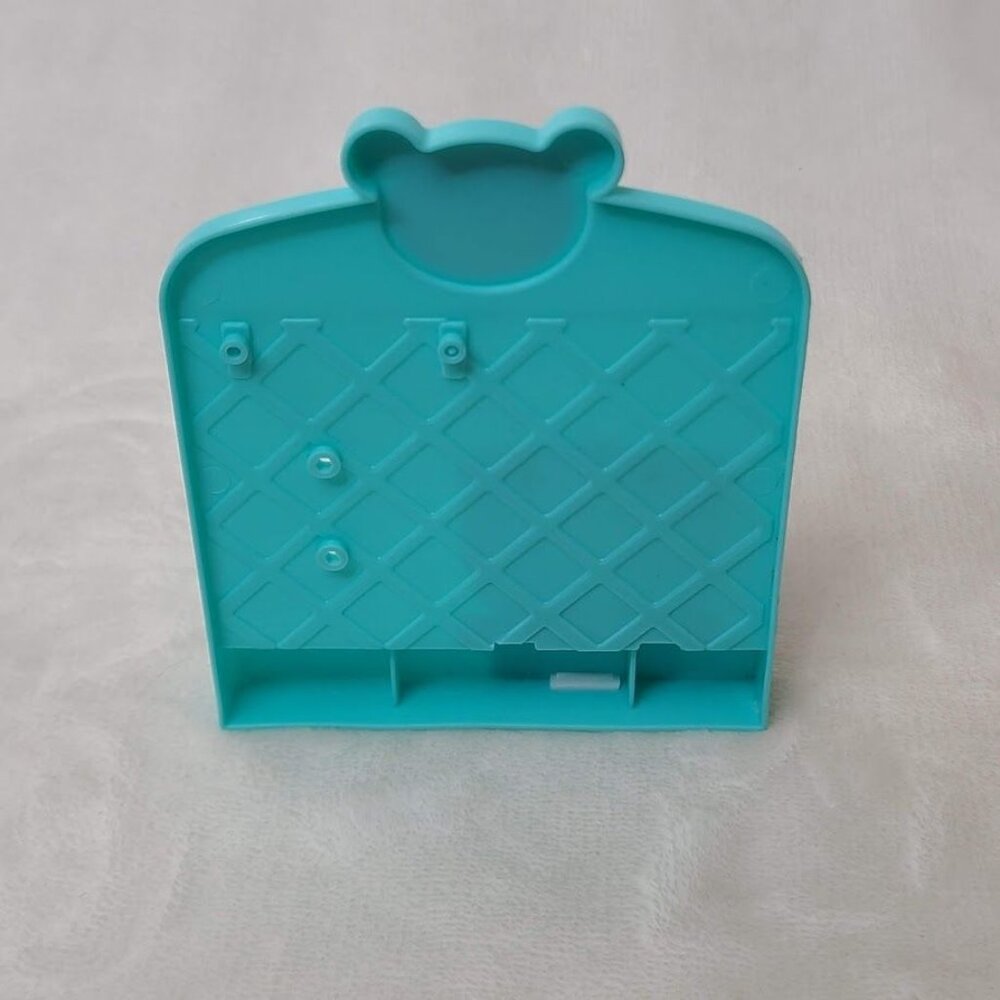 Pretty Dollhouse Luxury Villa Bathroom Toilet Set Aqua Wall Panel Bear Theme - Picture 5 of 8